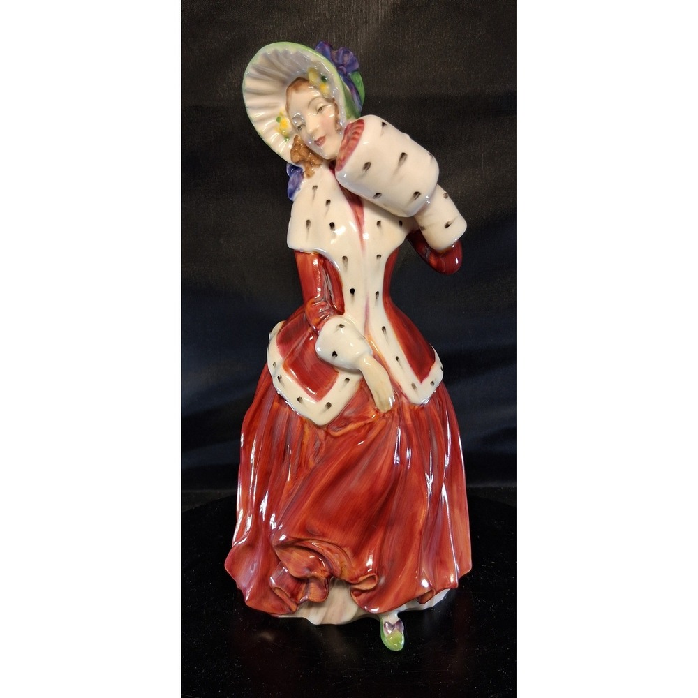 Royal Doulton Christmas Morn Figurine HN 1992 Red Dress Bone China England